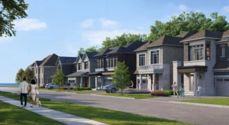 Park and Lake by Graywood developments and Falcon Crest homes in Oshawa